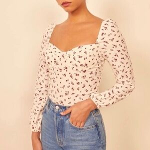 Reformation Floral Reign top